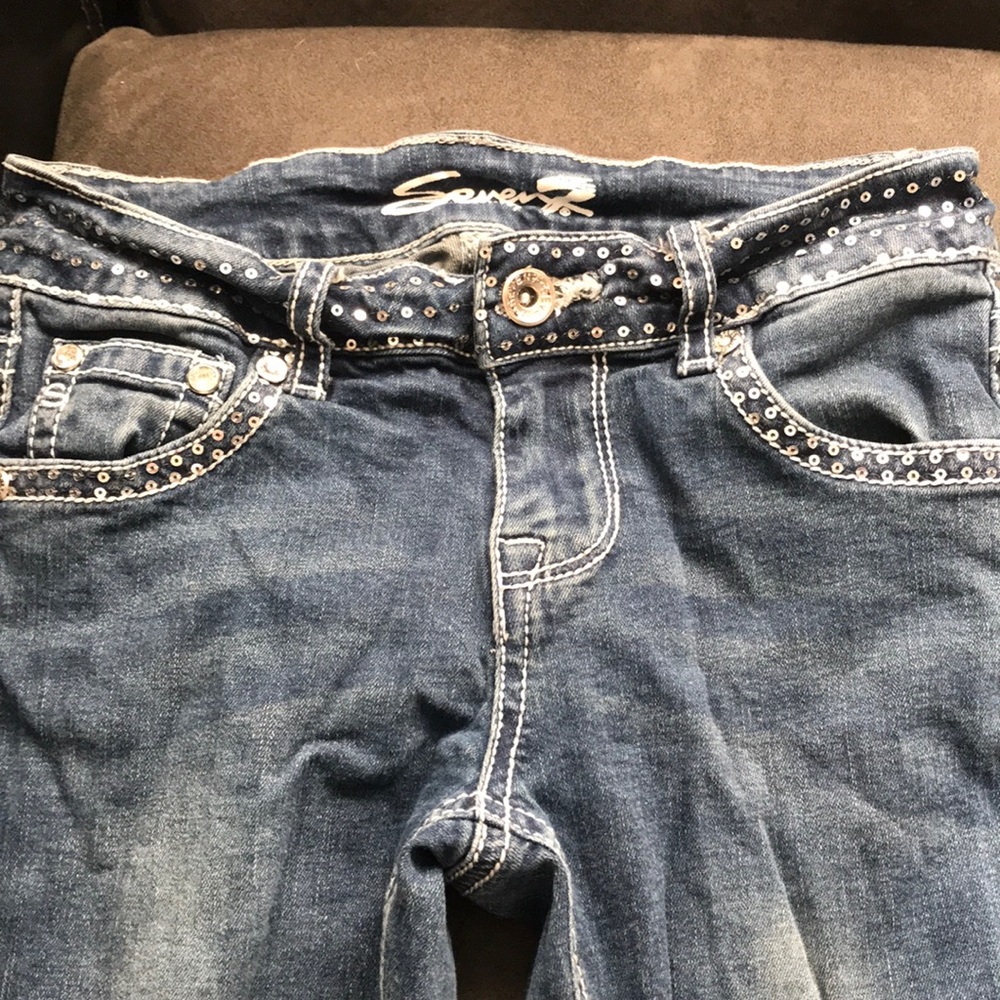 Girls Seven Crop Jeans